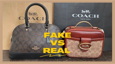 coach purse fake vs real